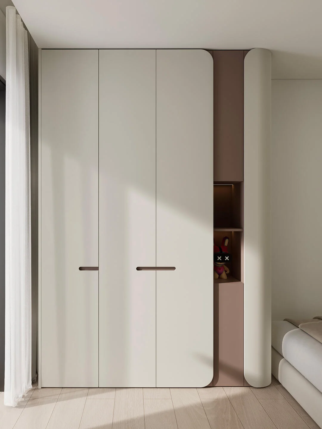 Bedroom wardrobe for a Singapore home