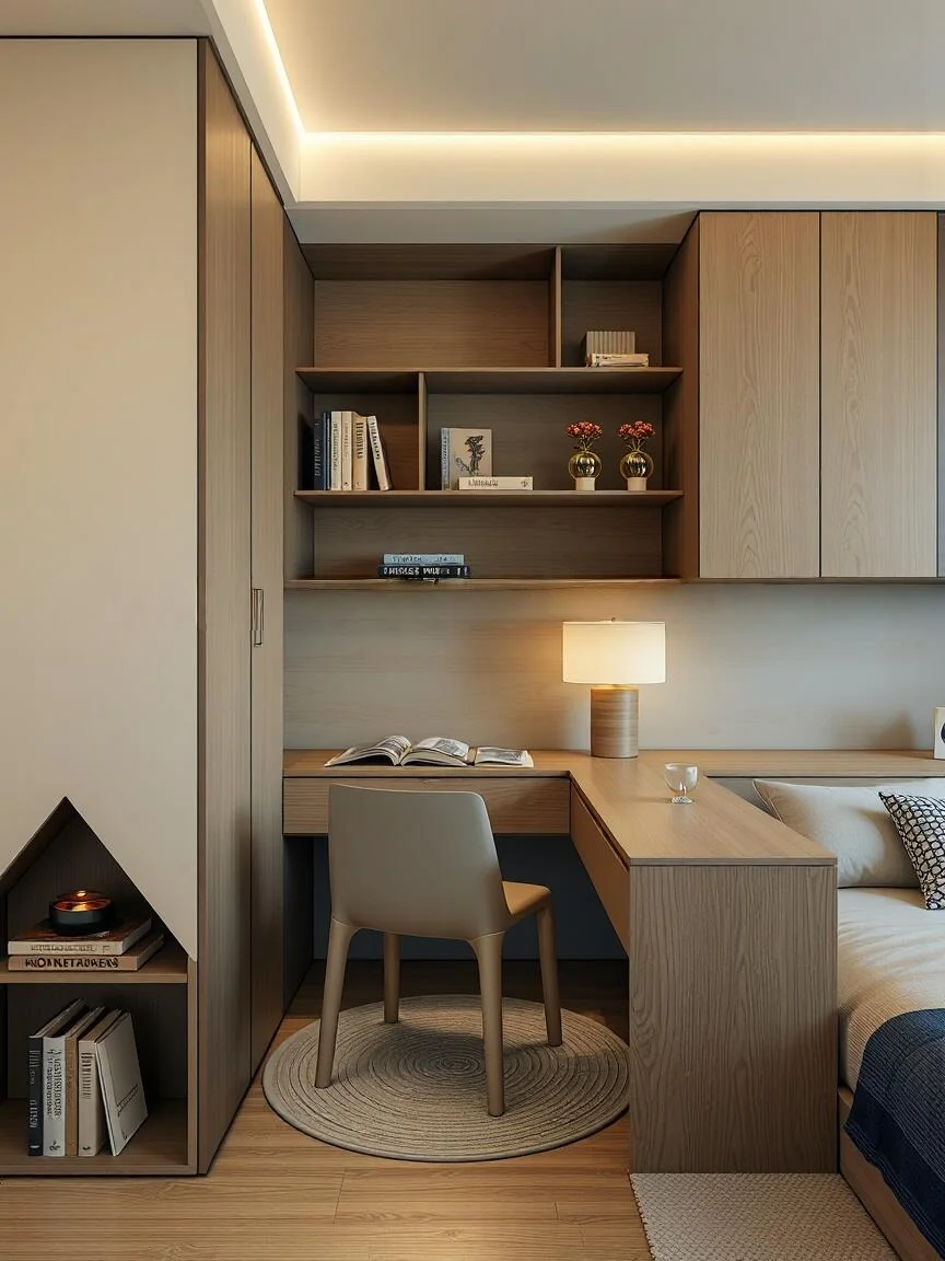 Bedroom wardrobe for a Singapore home